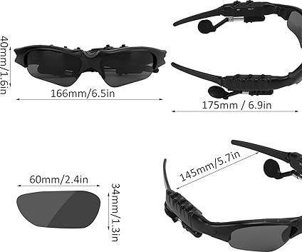 Gafas Audífonos Inalámbricas Bluetooth