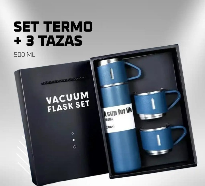 Termo Con Set De Tazas