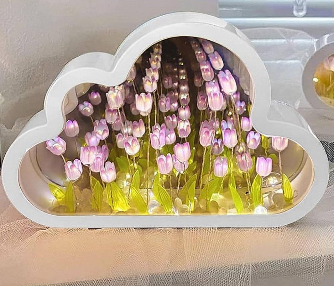 Lampara De Tulipanes En Forma De Nube