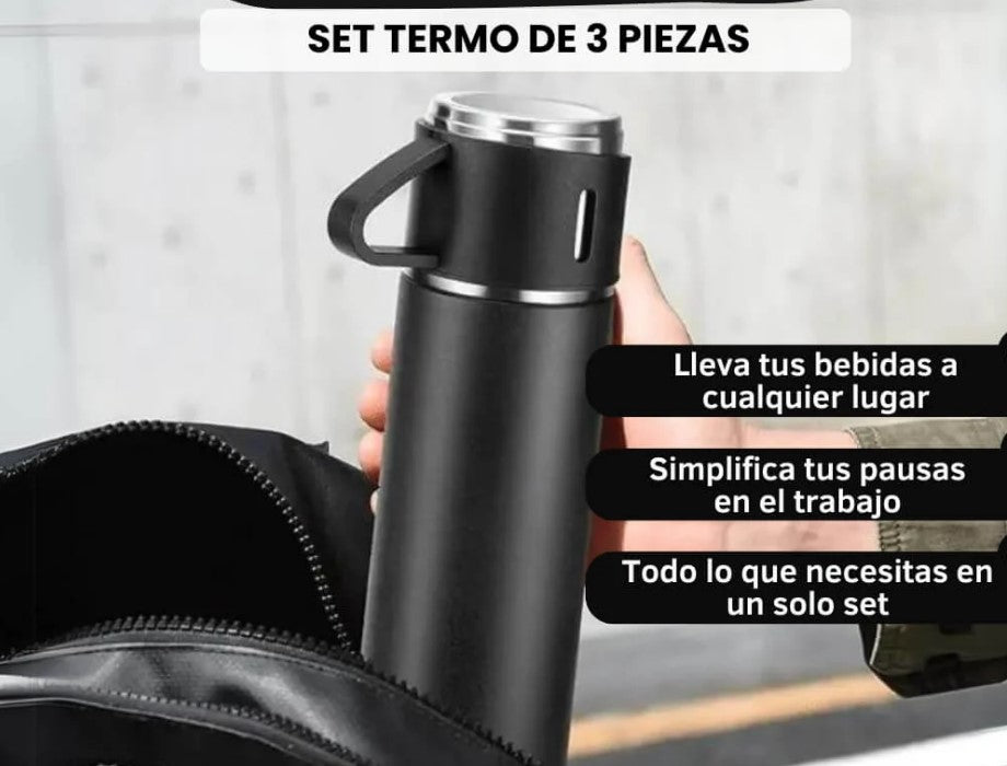 Termo Con Set De Tazas