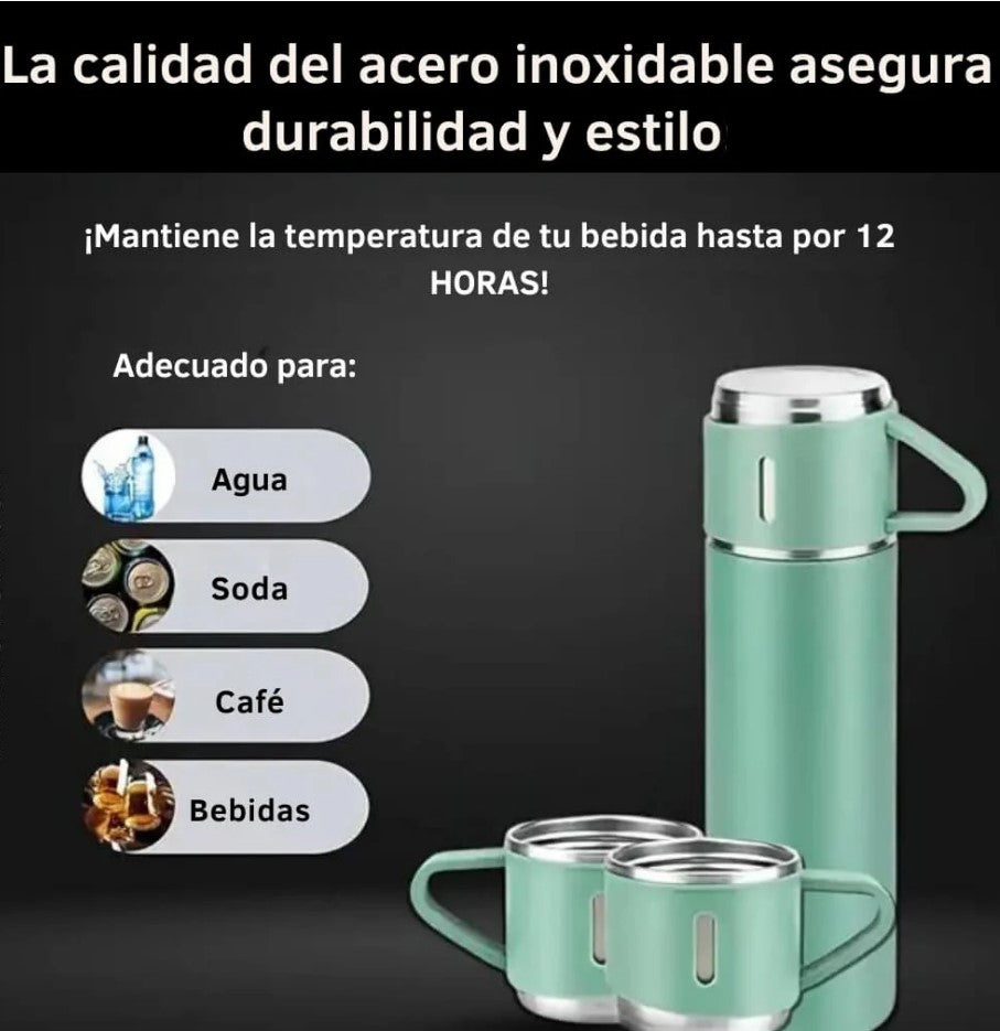 Termo Con Set De Tazas