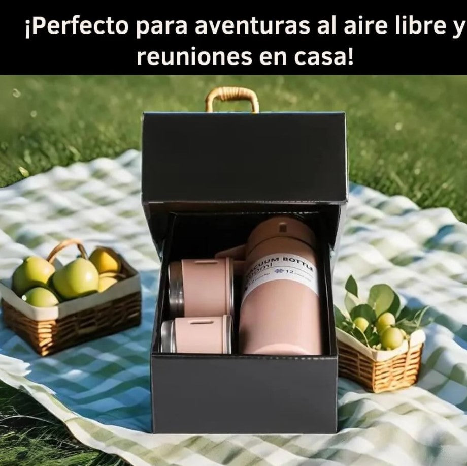 Termo Con Set De Tazas