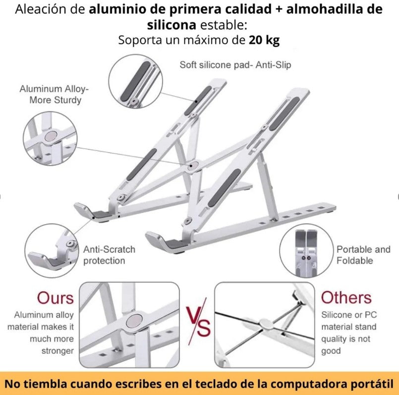 Soporte De Laptop De Aluminio